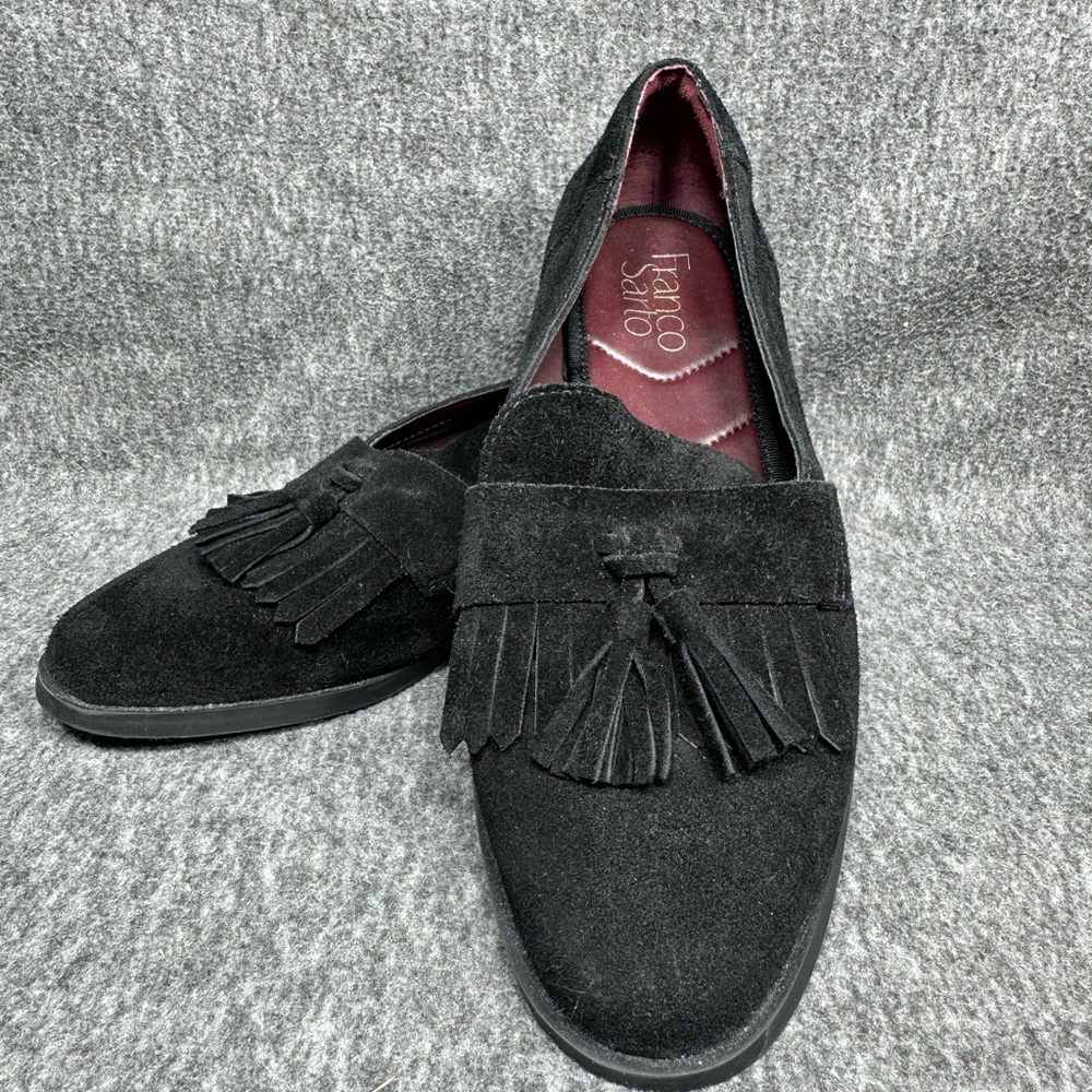 Franco Sarto Men's Black Tassel Loafers